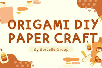 create amazing origami DIY paper craft video for you