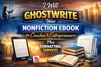ghostwrite your nonfiction ebook for coaches and entrepreneurs lead magnet ebook