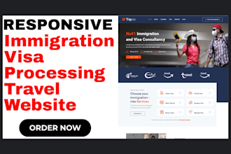 design responsive immigration visa application website visa consultation website