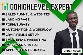 be your go high level expert for gohighlevel workflow and gohighlevel automation