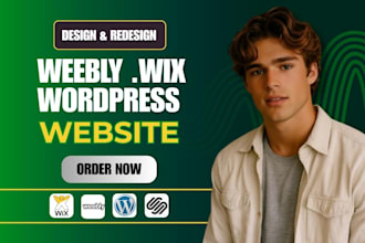 design weebly website, redesign weebly, wix, squarespace and wordpress website