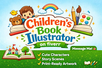 illustrate a colorful childrens book
