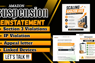 write a professional amazon section 3 appeal letter and poa