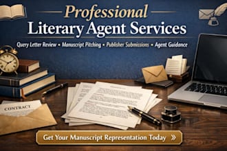 find top active literary agent for authors to get book published