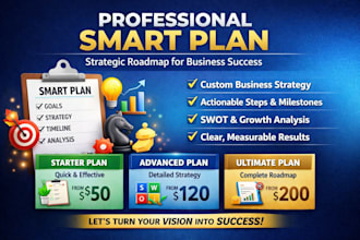 create a professional smart plan for business growth