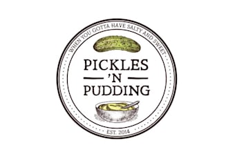 design sustainability pickles pudding logo