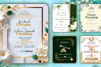 design professional wedding and event invitation cards