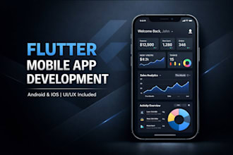 develop a flutter mobile app with UI UX design