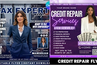 design unique tax flyer credit repair flyer business flyer loan grant flyers