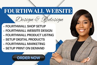 setup fourthwall shop, design fourthwall website, fourthwall merch pod store