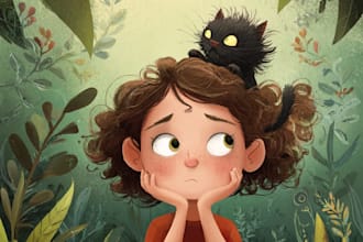 children book illustration kids cover design