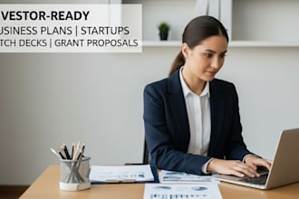 develop a business plan with marketing and financial plan