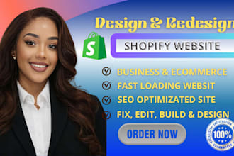 design shopify ecommerce website, build shopify online store