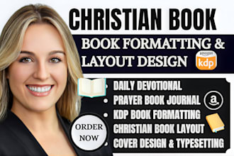 format christian ebook daily devotion prayer book journal and KDP cover design
