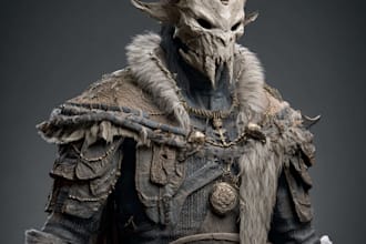 draw horror or fantasy monster or creature for you