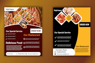 create professional food promotion flyer design
