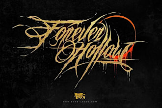 design a symphonic metal logo with regal flair