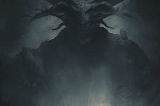draw black and white dark horror fantasy art