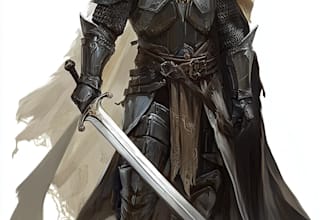 draw dnd fantasy character illustration and concept art