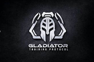 create a 3d bevelled metal logo for youtube intros