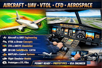 aircraft uav drone cfd aerodynamics solidworks vtol aerospace flight simulator