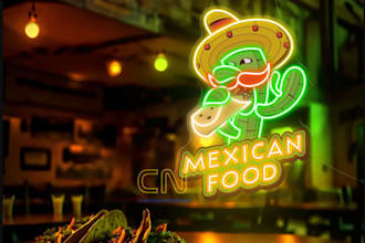 design high quality skull mexican restaurant food logo