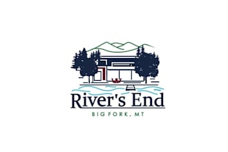 do creative wonderful logo for big fork montana lake house