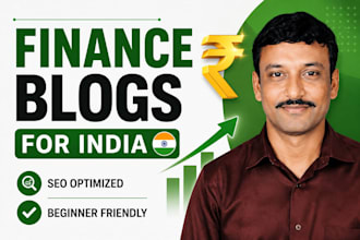 write SEO personal finance blogs for india audience