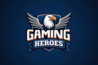 design realistic gaming bird logo with express delivery
