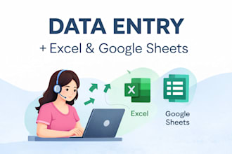 accurate data entry and mis report in excel and google sheets