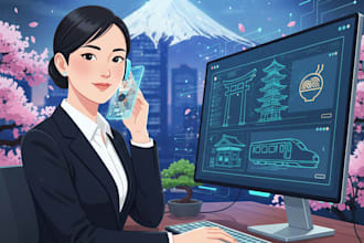 call japannese businesses on your behalf