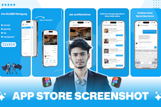 create app store screenshot for app store, play store