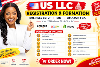 us llc business registration setup formation filing service paperwork amazon fba
