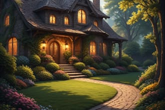 design detailed landscape illustration for outdoor spaces