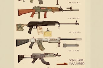 draw any type of guns and weapons