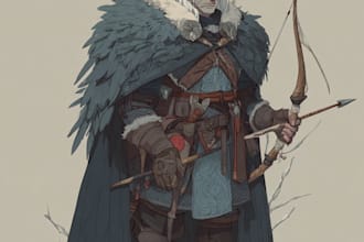 draw a fantasy character illustration
