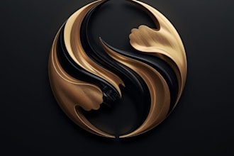 create a polished metal logo with realistic reflections