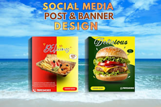 make professional design for social media poster