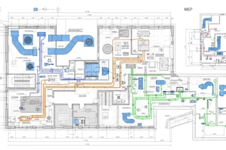 create hvac, electrical, and mep cad drawings