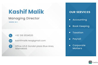 do income tax ,sales tax returns and register your company with secp and pseb
