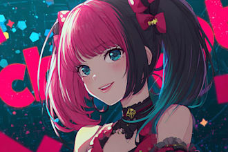 draw a cute anime style illustration