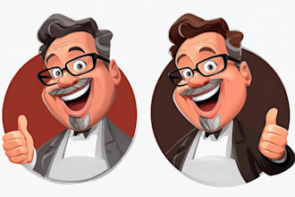 design cartoon caricature logo