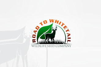 design agriculture startup outdoor ag company logo with wild