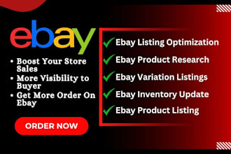 do ebay product listings for you