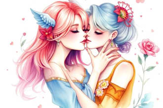draw a fantasy female watercolor character