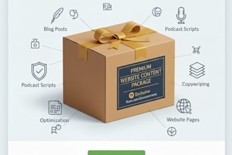write professional website content