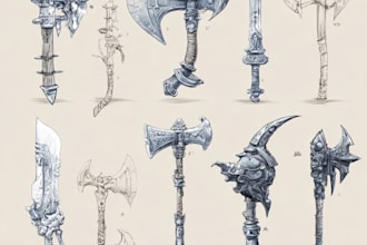 draw your prop or fantasy weapon designs