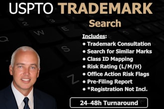 do a uspto trademark search and risk review by us attorney