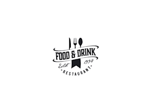 do unique food, and drink logo design