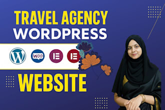 design modern tour and travel website